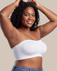 Stay‑Put Wireless Seamless Bandeau Bra