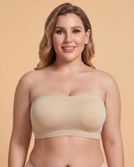 Stay‑Put Wireless Seamless Bandeau Bra