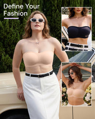 Strapless Wireless Padded Bandeau Bra