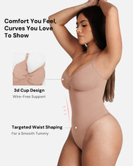 Covered Bust Seamless Sculpting Bodysuit