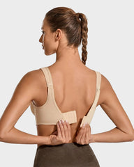 High Impact Sports Bra with External Underwire Support