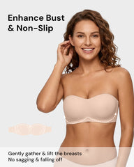 Strapless Wireless Padded Bandeau Bra