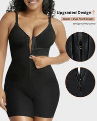 Zip-Up Seamless Sculpting Shapewear Bodysuit